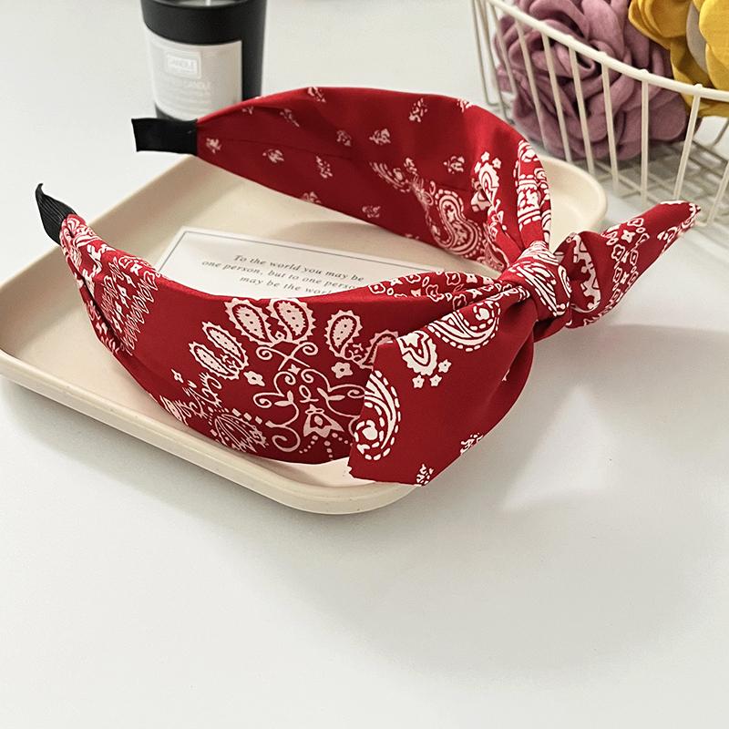 Модные широкополые повязки на голову с двойным слоем бантов, аксессуары для волос с большим бантом и боковым узлом, обруч для волос для женщин