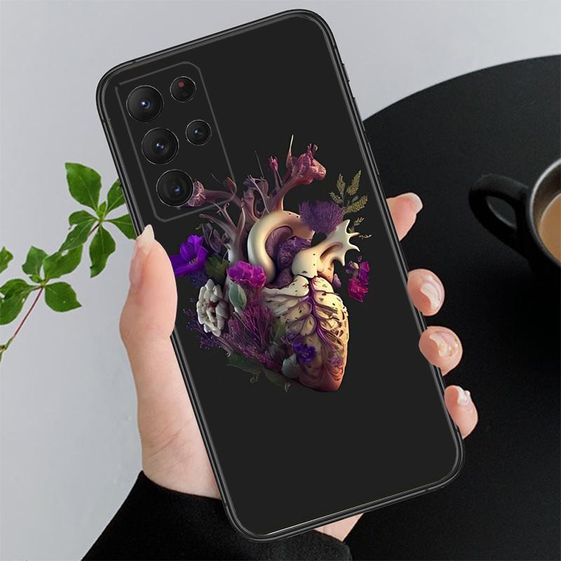 Heart Flower Art Phone Case For Samsung A52S A21S A33 A23 A13 A14 A32 A52 A53 A54 A51 A71 A15