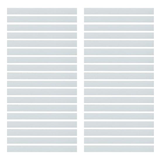 1 рулон 500x44,5 см, матовая оконная пленка, полосатая защита конфиденциальности, солнцезащитная многоразовая самоклеящаяся пленка для домашнего офиса, ванной комнаты, стеклянное покрытие, цепляющееся