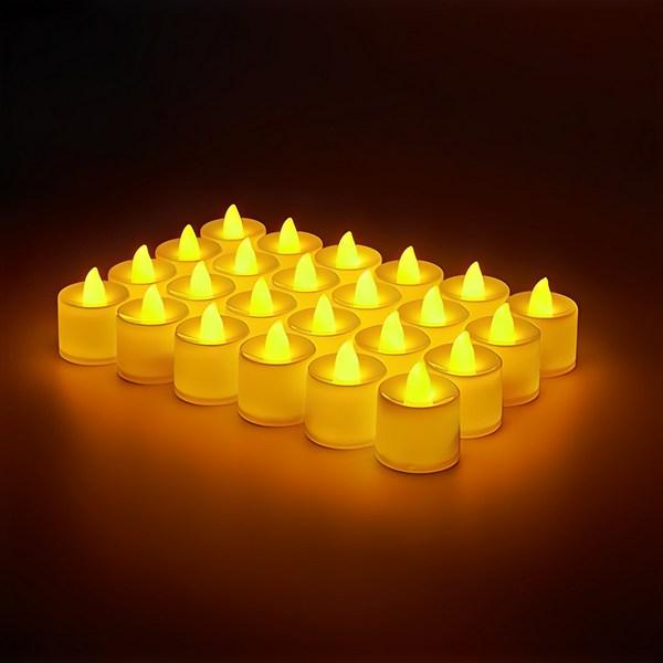 Comet Round LED Tea Light Candle Electronic Candle 24p