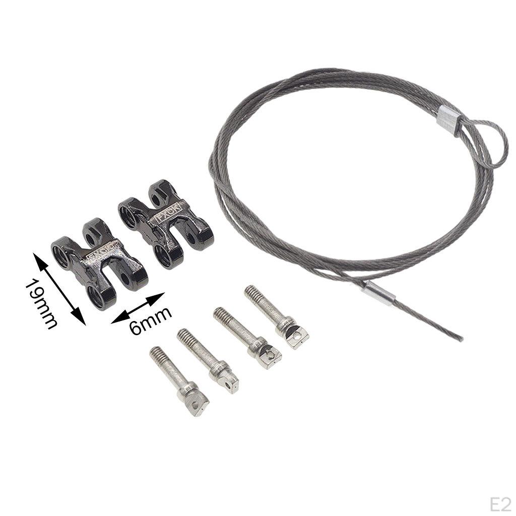 Simulation Trailer Hook Chain Tow Set Metal :10 RC Car Upgrade Part