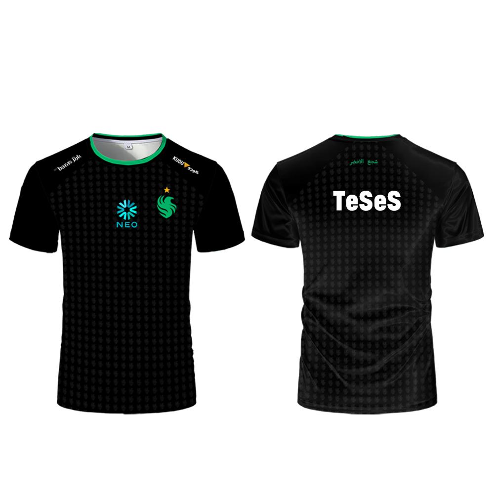 Футболка Niko Jersey CS2 Esports CSGO Команда Falcons Тренировочная футболка Унисекс Уличный стиль Лето Оверсайз Фанаты Игр Форма