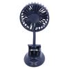 Сгибаемый маленький вентилятор темно-синего цвета с USB-накопителем, регулируемый угол, вентилятор для дома, общежития, школы, улицы