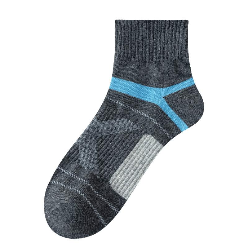 Высококачественные мужские носки из гребенного хлопка, 1 пара в упаковке, новые повседневные дышащие активные носки, мужские полосатые длинные носки EUR 39-43