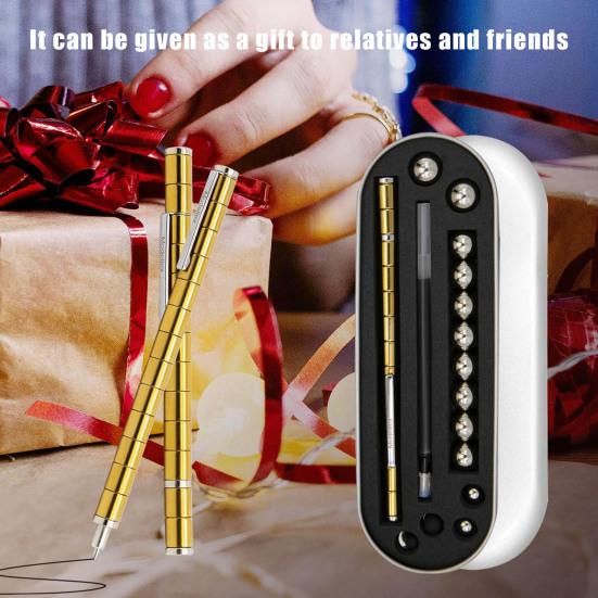 Магнитная ручка для декомпрессии, металлическая игрушка для письма, снятие стресса, многофункциональная деформируемая ручка для письма, детская игрушка