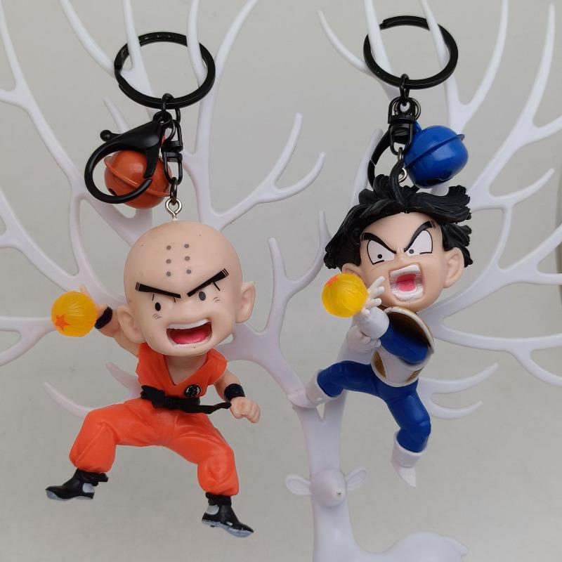1 шт. Случайный цвет Dragon Ball ПВХ Фигурка-брелок Goku Vegeta Frieza Cell