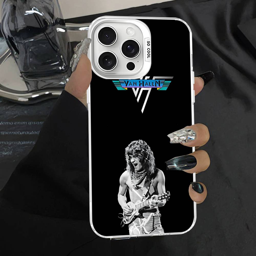 E-Eddie Van H-Halen Певец Цветной Чехол Для Телефона Для IPhone 17 16 15 14 13 12 11 Pro Max Plus Pro Корпус