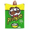 Фланелевое одеяло с чипсами Pringles, забавный плед для дома x см