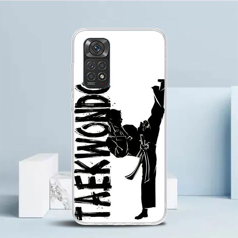 Чехол для телефона Кунгфу Тхэквондо для Xiaomi Redmi Note 15 14 14S 13 12S 12 Pro Plus 11S 11 11T 11E 10S 10 + Мягкая задняя крышка из ТПУ Redmi