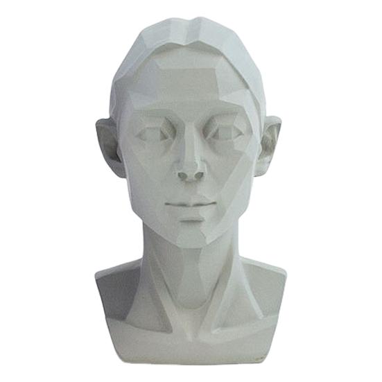 Generic Planar Head Model for Drawing Resin Skull Sculpture with Detailed Muscle Structure Art Study Tool for Sketching Anatomy Learning