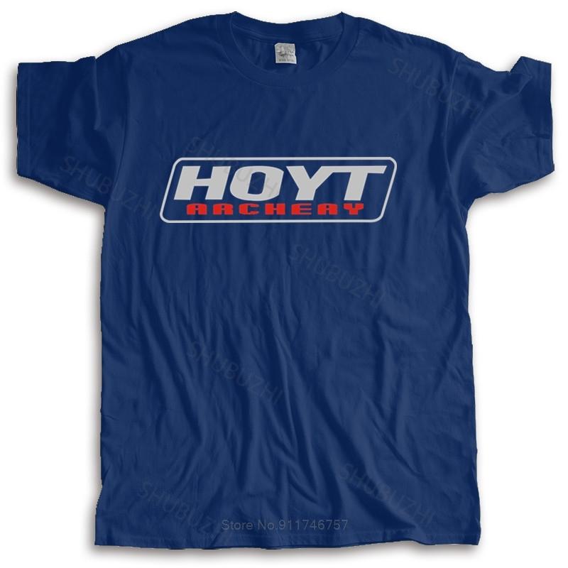 Футболка мужская летний топ футболки HOYT Стрельба из лука Охотник Луки ЛОГОТИП Черная футболка новая модная футболка мужчина топ