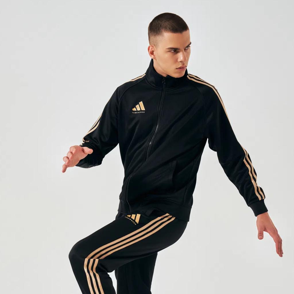 adidas Футболка с длинными рукавами и логотипом, удобные эластичные брюки со средней талией, повседневный спортивный костюм, комплекты унисекс TR30JT-BG+TR30P1R-BG