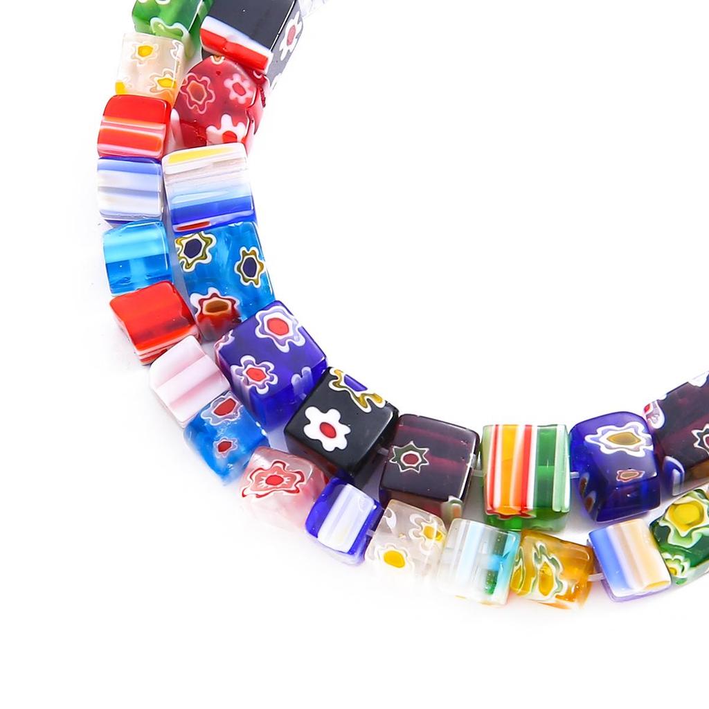 6/8/10/12 мм разноцветные зимние бусины со звездами, свободные глазурованные стеклянные бусины лэмпворк для изготовления ювелирных изделий