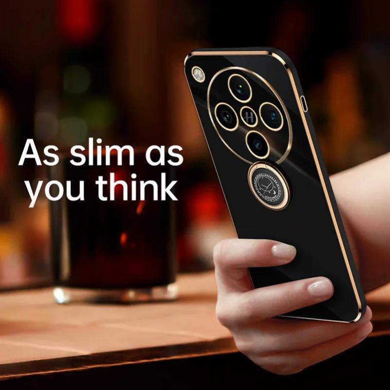 Чехол-держатель для кольца на палец для OPPO Find X8 Pro X8 Find X7 Ultra X6 Pro X5 Lite Reno 12F 12 Pro 11 10 Мягкий силиконовый чехол с покрытием