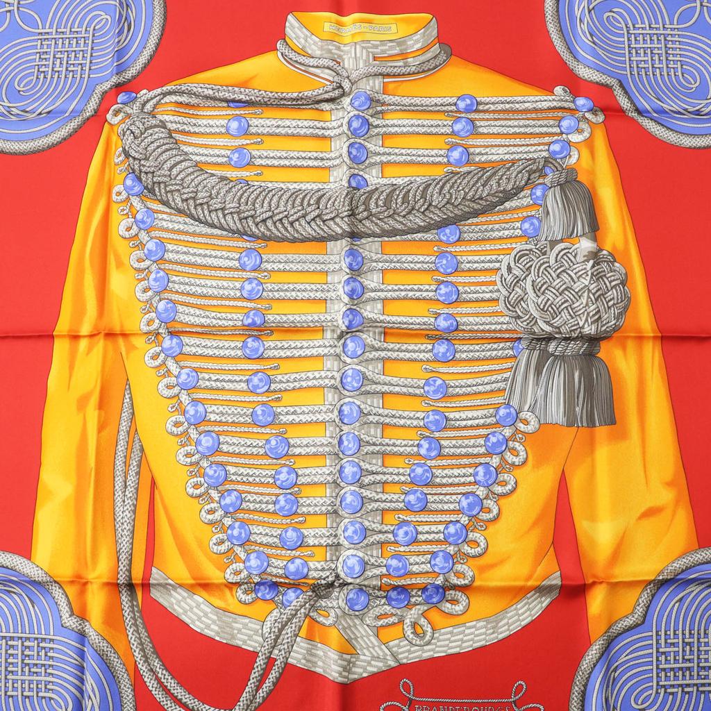 Pristine HERMES scarf Galons et Brandebourgs silk Women Used