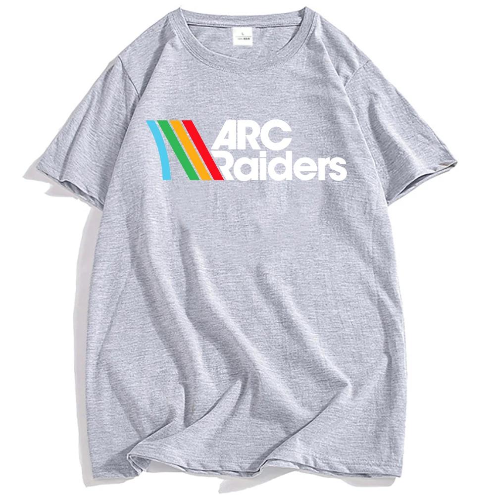 Игровая футболка ARC Raiders с принтом, с круглым вырезом, с коротким рукавом, хлопковая, мужская, унисекс, уличный стиль, свободная, повседневная, мужская, женская, футболка