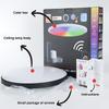 Умный круглый потолочный светильник RGB, прожектор, теплый/белый, лампа с регулируемой яркостью, Bluetooth или Wi-Fi, 16 цветов, ночное освещение для домашнего декора