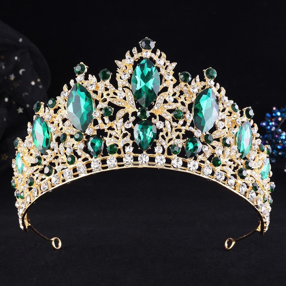 Water Drop Shape Tiara Hair Crown Rhinestone Bridal Wedding Crown Hair Accessories Party Event