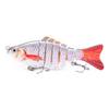 10CM/15.3G Multi-Jointed Fishing Lure with Hooks Realistic 7-Section Swimbait Plastic Artificial Bait