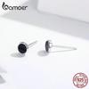 BAMOER Authentic 925 Sterling Silver Slice Unique Stud Earrings For Women