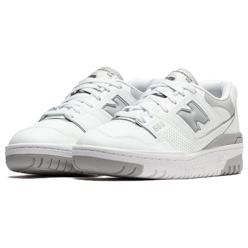 New Balance 550 BB Женские Серые Белые Низкие Ретро Баскетбольные Кроссовки BBW550BB