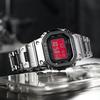 Casio Коллекция Custom GMW B5000D 1A Часы с солнечным питанием Металлический ремешок Унисекс Черный циферблат GMW-B5000D-1A(Watch4--)