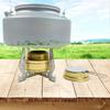 Alcohol Furnace Camp Sturdy Mini with Stainless Steel Rack Spirit Burner for Fishing