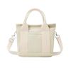 [HomyComy] Tote Bag Ladies Canvas Partition Mini Tote Handbag Mothers Bag Lunch Bag Canvas Tote Bag Canvas Fashionable Unisex