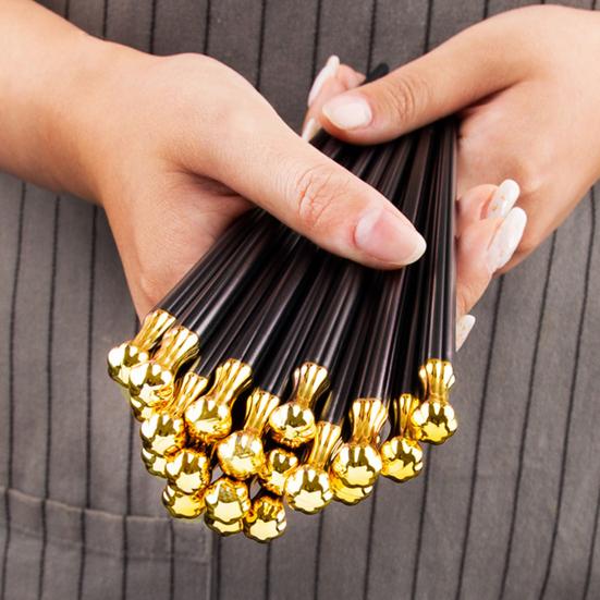 5 пар палочек для еды, нескользящие, устойчивые к высоким температурам, креативный подарок, черный горячий горшок, китайские палочки для еды