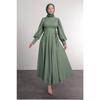 Hijab Dress With Ties On Both Sides Of The Waist