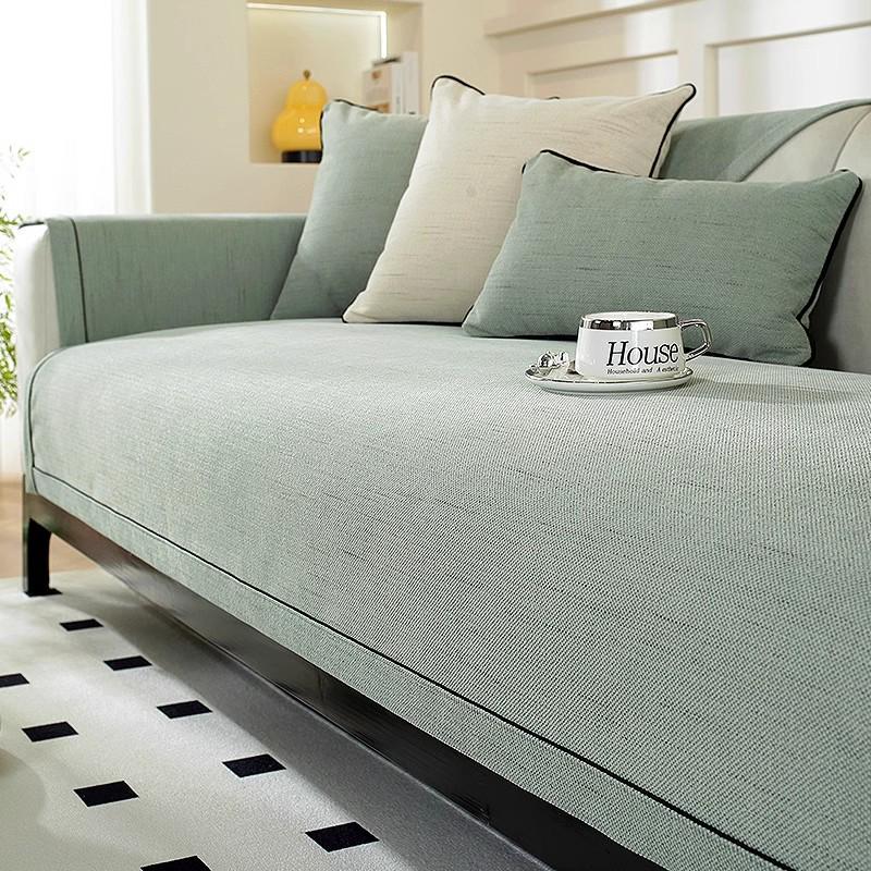 All-Season Chenille Sofa Cushion & Non-Slip Cover Set