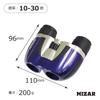 Compact 10x Up to 30x 21mm MIZAR-TEC Binoculars, Zoom, Magnification, Aperture, Multi-Coated, Purple, SZ-21P