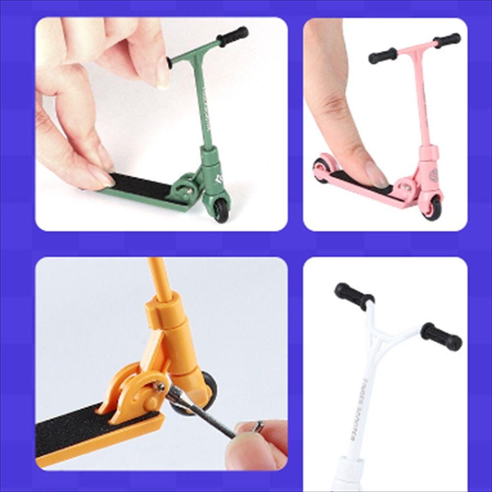 Foldable Finger Scooter Simulation Finger Skateboards Sports Toy Mini Scooter  Children Toy