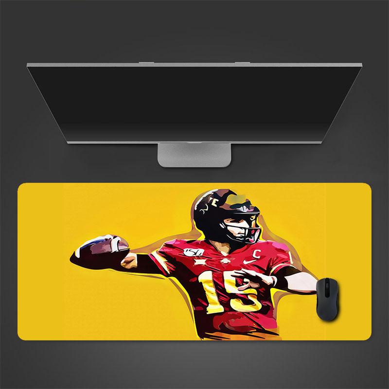 Brock Purdy Mouse Pad, Large Gaming Desk Mat, Non-slip XXL Mousepad for Laptop & Tablet, Mini PC Playmat with Stitched Edges