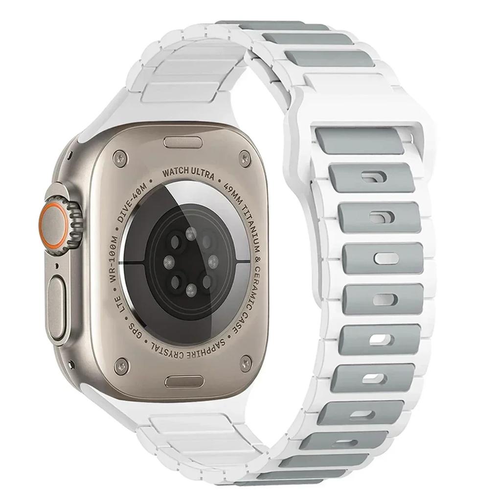 Силиконовый ремешок для Apple Watch 10, 46 мм, 45 мм, 44 мм, 49 мм, 42 мм, 40 мм, 38 мм, браслет для iWatch Series 9, 8, 7, 6, 5, SE Ultra, 2 ремешка.