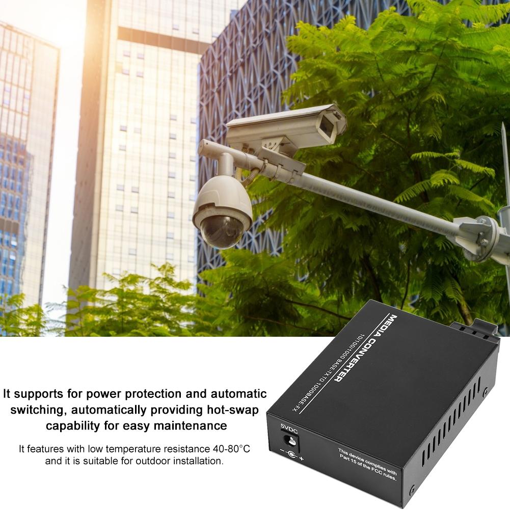 Конвертер оптоволоконного трансивера SC Gigabit Dual Fiber Single Mode Carrier Class