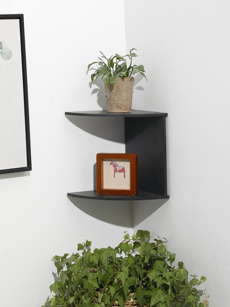 2/4/5-ярусная деревянная ПВХ угловая полка цвета бервуд, полка для хранения, бохо домашний декор, плавающий настенный органайзер, комнатный декор, эстетика