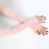 1 Pair Driving Gloves Summer Cuff Sunscreen Women Lace Gloves Ladies Anti-UV Long Arm Covered Scar EMA