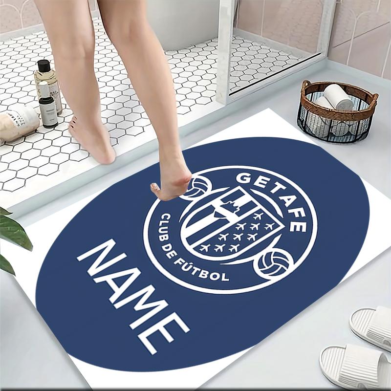 Custom Name Getafe FC Crest Carpet Rug Customizable Soft Washable Anti-Slip Home Living Room Sofa Mats Personalized Rug. 0909220