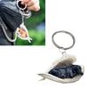 Black Hanging Labrador Ornament Keychain Cute Sleeping Angel Dog Pendant Gift