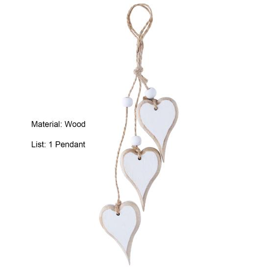 Красивый кулон в форме сердца, подвесное сердце, романтическое дерево, сделай сам, поделки, декор, товары для вечеринок