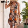 Spring Summer Women's Fashion Print Dress for Women