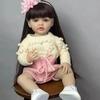 Русская кукла Реборн 55 см Реалистичный младенец Моющаяся Полный силикон Подарок на день рождения
