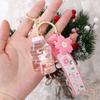 Drink Bottle Moving Liquid Rabbit Milk Tea Cup Keyring Liquid Keychain Key Ring Boba Keychain