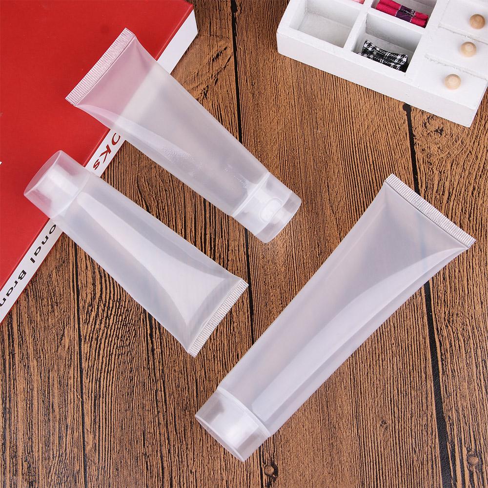 Travel Bottle Caps Portable Empty Portable Plastic Cosmetic Transparent Facial Cleanser Bottles