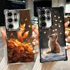 Мультяшная Лиса Животное Покрытие Чехол для Телефона Для Samsung Galaxy S24 S25 FE S26 Edge S23 Ultra S22 S21 Plus S20 Противоударная Подушка Безопасности Чехол