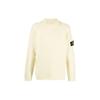 Fw22 Solid Color Logo Patch Polo Neck Long Sleeve Sweater Men Sweater Beige 7715513A5-V0035