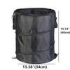 10 Gallon Trash Cans,Pop Up Trash Can,Collapsible Garbage Can for Camping RV, Home, Office, Travel, Black Color, AT165