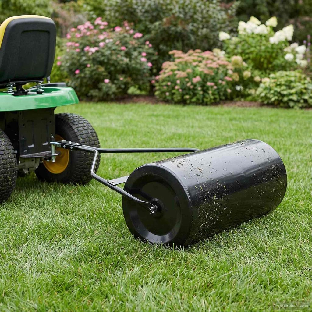 Garden Lawn Roller 120 x 99 cm 110 L Iron