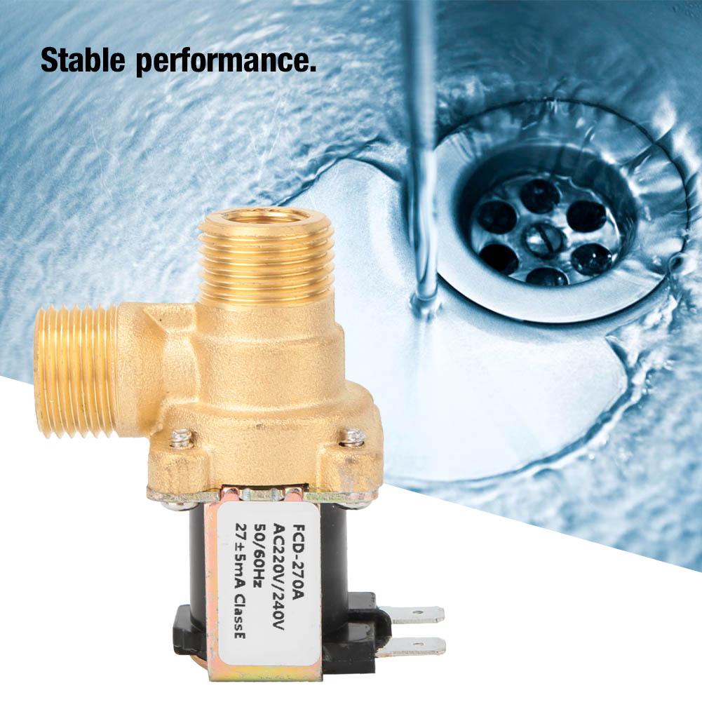 G12" нормально закрытый латунный соленоидный электромагнитный клапан переключатель подачи воды (AC220V)